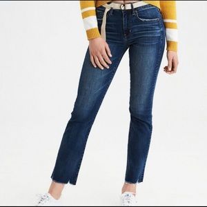 American Eagle high-rise crop flare jeans size 12